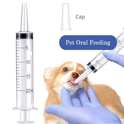 20ml Syringe for Liquid,Syringe Without Needle,Sterile Individually Packed 10pcs. - size: 20ml-10pcs