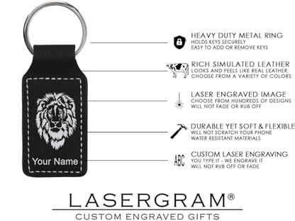 LaserGram Rectangle Keychain, Allah 2, Personalized Engraving Included (Black with Silver) - color: Black With Silver
