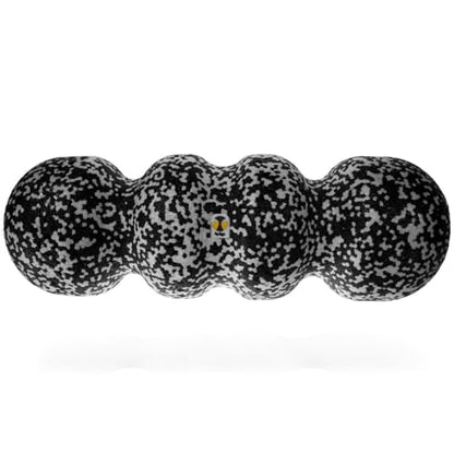 Rollga LITE - High Density Foam Roller for Exercise & Back Pain, 18 inches | Patented Grooves Protect Spine & Bone, Bumps Reach Deeper, Design Mimics Hands-On Massage, Increase Flexibility 22% - color: Black & White