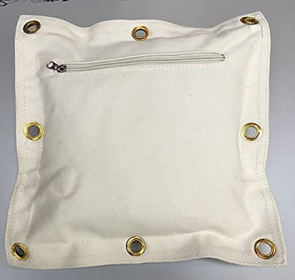 Wing Chun Kung Fu Canvas Sandbag Wall Hanging Bag is Suitable for Kick Boxing and Various Boxing Training. - color: New White