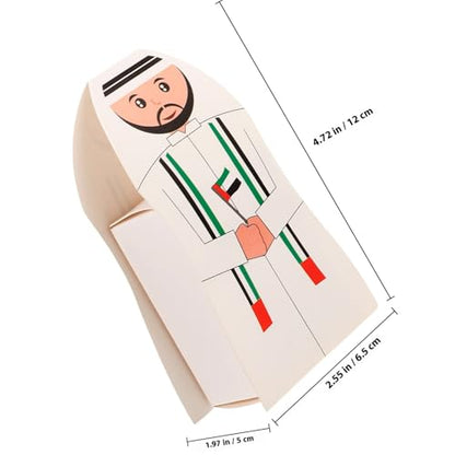CHILDWEET 30pcs Middle Eastern Eid Candy Boxes Party Favor Treat Holders Paper Candy Packaging for Men and Women Wrapping Supplies
