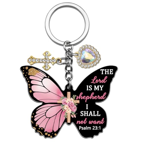 Christian Keychain First Communion Gifts for Girls Women Men Baptism Kids Religious Acrylic Decor Christmas Gift - color: Pink