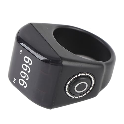 Smart Ring Counter, Rechargeable Digital Tasbih Finger Counter with OLED Screen for Sports and Prayer Tracking 68g - size: 20mm