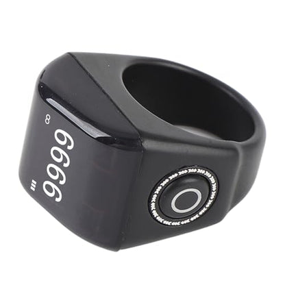 Smart Ring Counter, Rechargeable Digital Tasbih Finger Counter with OLED Screen for Sports and Prayer Tracking 68g - size: 20mm