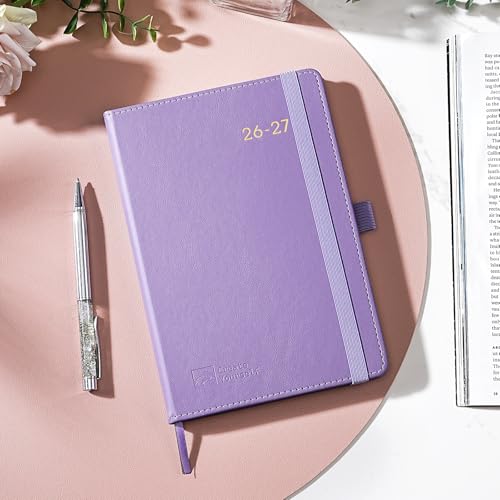 2026-2027 Planner - Academic Planner 2026-2027 Weekly Monthly Planner, July 2026 - June 2027, 5.7'' x 8.4'', Thick Paper, Leather Cover, Pen Holder, Back Pocket, Perfect Daily Organizer - Purple - color: Purple