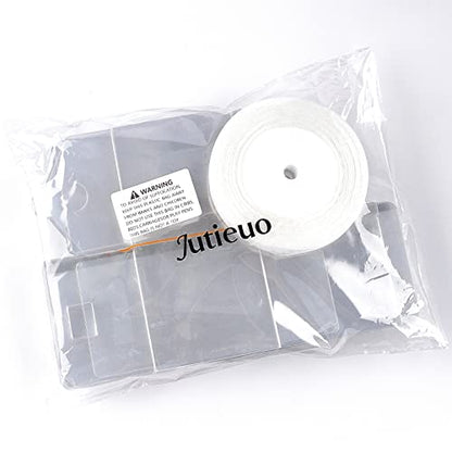 45 Pack 3x3x3 Inches Clear Favor Boxes with Ribbons, Transparent Plastic Cube Treat Boxes for Candy Goodie Gift, Small Individual Hot Cocoa Bomb Packaging Box - color: 3x3x3 Inch