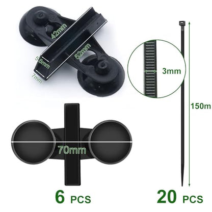 LINLAN Aquarium Fish Tank Dividers Set, 8 Pcs 15X30 cm Aquarium Grid Plastic with 6 Pcs Sucker Clips and 20 Pcs Cable Ties, Egg Crate for Fish Isolation(White) - color: White, size: S