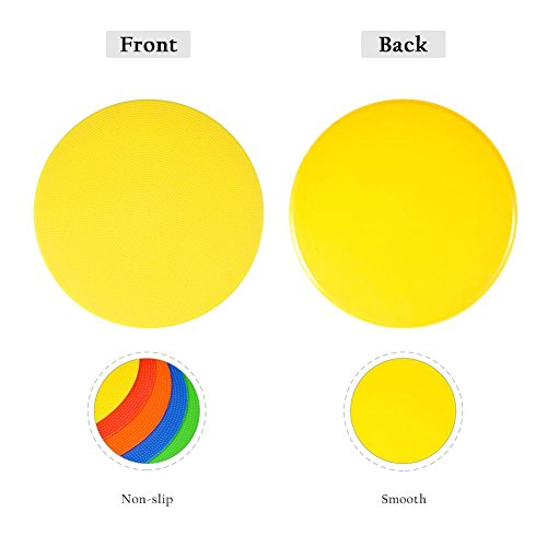 Disc Soccer Training Cones, Multi-Color Field Markers for Football, Basketball and Agility Drills