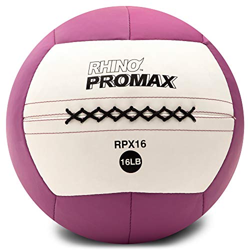 Champion Sports Rhino Promax Wall Balls - Soft Shell Non-Slip Grip for Weightlifting, Plyometrics, Cross Training, & Home Gym - style: 16 LBS