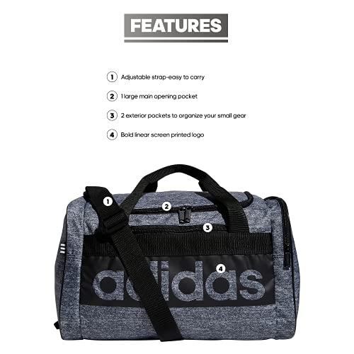 adidas Court Lite Duffel - color: Jersey Onix Grey/Black