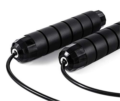 BOOMIBOO Jump Rope, Adjustable Jump Ropes,Skipping Rope Tangle-Free Rapid Speed with Ball Bearings for Women Men Kids,Exercise & Slim Body Jumprope at Home School Gym - color: Black+Green