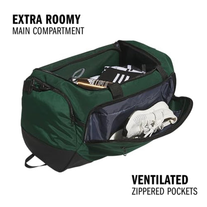 adidas Defender 5 Duffel Bag for Sports, Gym and Travel, Team Dark Green, OSFA - color: Team Dark Green, style: Medium (59l)