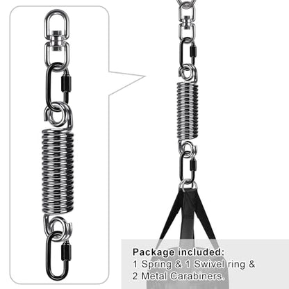 SELEWARE Boxing Punching Bag Hanger, Heavy Bag Hanger Bracket for Heavy Bag Boxing Muay Thai Training Hardware - color: Heavy Bag Spring with Close Swivel