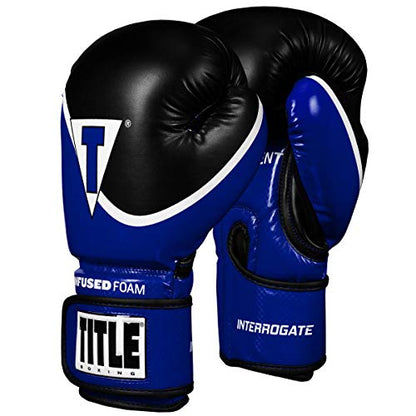TITLE Boxing Infused Foam Interrogate Training Gloves 2.0 - Boxing Gloves, Boxing Training Gloves, MMA Gloves, Oz Training Gloves, Kickboxing Gloves, Punching Bag Gloves, Sparring Gloves - color: Blue/Black, size: 20 oz