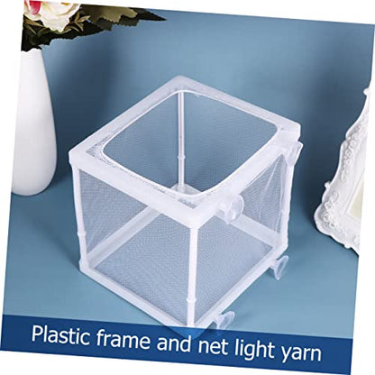 2pcs Portable Fish Hatching Net Isolation Box Water Separation Net for Aquarium Breeding for Home Tank Use and Cloth Materials s