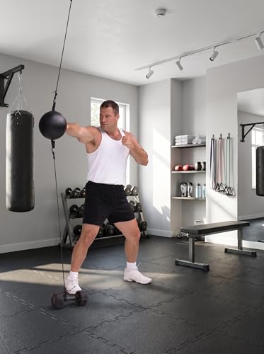 Speedball USA Double End Punching Bag for Boxing and Martial Arts - Lightweight with Adjustable Hooks and Flexible Cords