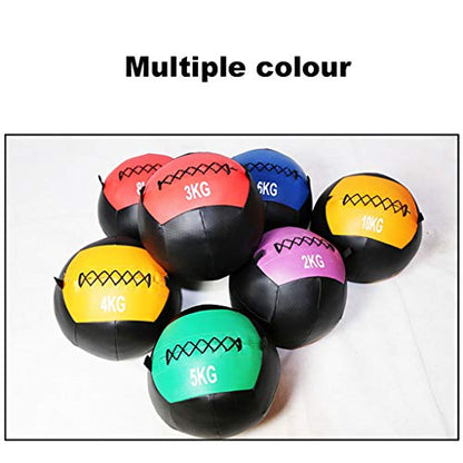 Medicine Ball Weighted Slam Wall Ball for Cardio Workout and Core Training – Ideal for Squat, Lunge, and Partner Toss, 1kg-10kg (9kg 2KG) - size: 2KG