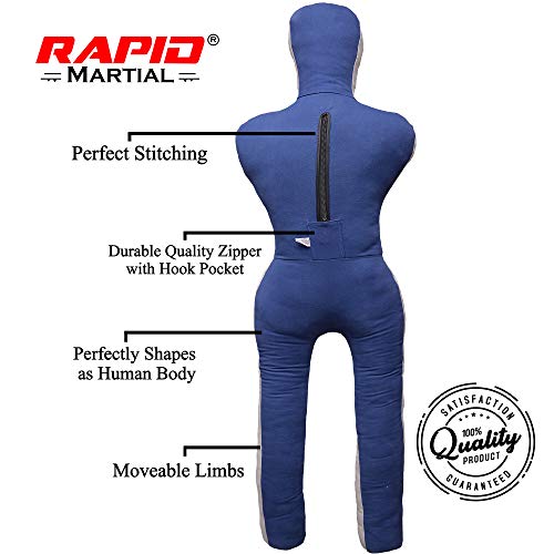 BJJ Wrestling Dummy Punching Bag Submission MMA Brazilian Jiu Jitsu Judo Karate Throwing Boxing Dummy Dummies - UNFILLED 5 Feet…