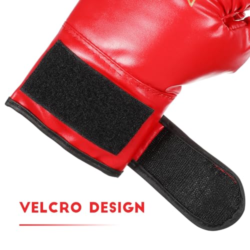 Sosoport 1 Pair Kickboxing Children's Boxing Gloves Glove Mittens Boxing Gloves Boxing Gloves for 3-8 Years - color: Red