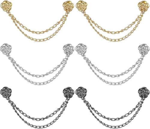 9 PCS Magnet Clothing Pins - Multi-Function Magnetic Hijab & Shirt Clips with Chain, Magnetic Clothing Button Clip, Shirt Ties Clip Magnets Pinless Buttons for Women Clothes Pants Hijabs Hats Scarfs
