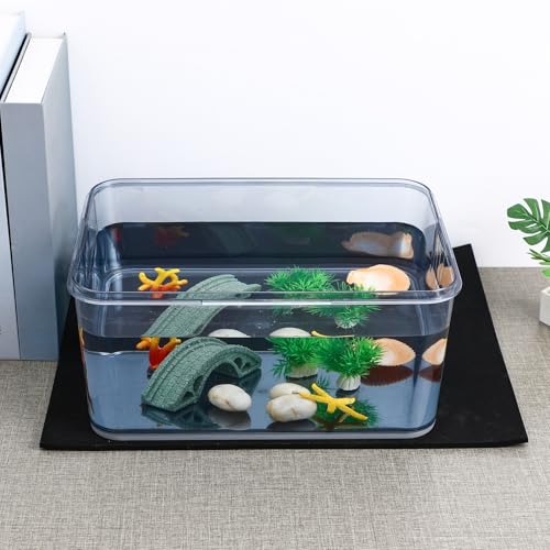 Abaodam Aquarium Nonslip Pad Thick Mat for Fish Tank Durable Water Absorption and Heat Preservation Non Slip Cushioning Support for Home Aquarium Setup