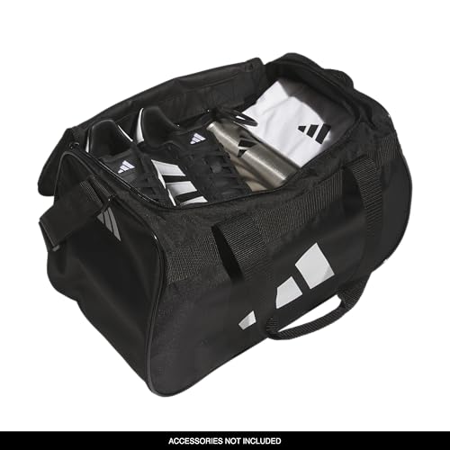 adidas Power Gym Bag – Lightweight Small Duffel, Black/White, OSFA - color: Black/White