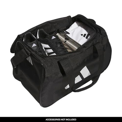 adidas Power Gym Bag – Lightweight Small Duffel, Black/White, OSFA - color: Black/White