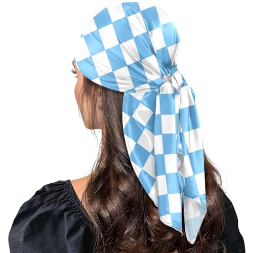 Head Scarf for Women,35" Large Square Hair Scarves Bandana Fashion Neck Scarf - color: Color 12