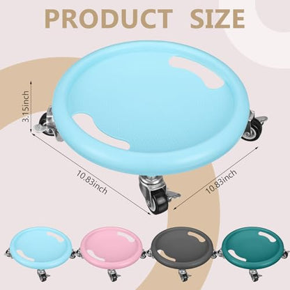 Seenelling 4 Pcs Abdominal Exercise Roller Wheel Abdominal Exercise Sliders for Core Workout AB Wheel Exercise Board Abdominal Board Trainer for Abdominal Core Strength Training, AB Workout Equipment