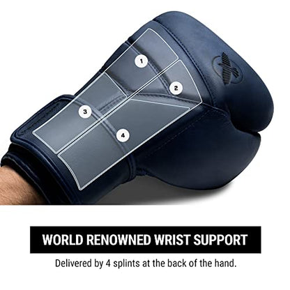 Hayabusa T3 LX Leather Boxing Gloves | Leather Boxing Gloves, Training Gloves Men and Women, Sparring Gloves, Heavy Bag Gloves, 16oz Boxing Gloves, Muay Thai Gloves - color: Indigo, size: 12oz