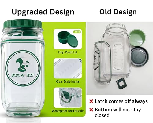 The Original Salad Pod Set-Portable Leakproof Salad Pod Mason Jar Side Open With Dressing Cup-Salad Jar with Side Opening Lid, Salad Prep Reusable Container For Fresh Meals OnTheGo