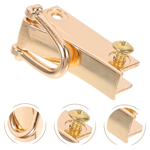 FONDOTIN 360° Rotatable Metal D Rings for Bags 8-Piece Set Swivel Clasps for Handbags Wallets and PET Leashes Detachable Buckles for DIY Crafts and Accessories