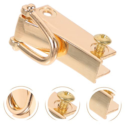 FONDOTIN 360° Rotatable Metal D Rings for Bags 8-Piece Set Swivel Clasps for Handbags Wallets and PET Leashes Detachable Buckles for DIY Crafts and Accessories