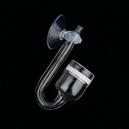 CO2 Diffuser, Carbon Dioxide Glass Reactor U Shape Tube Set for Aquarium Plants Tank(CO2 Diffuser Set) - color: CO2 Diffuser Set