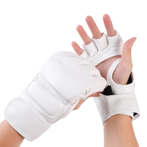 MMA Sparring Gloves for Men Women, Open Palm Training Boxing Gloves for Grappling, Kickboxing, Muay Thai, Punch Bag, Taekwondo, Martial Art, Fighting, Karate Mitts