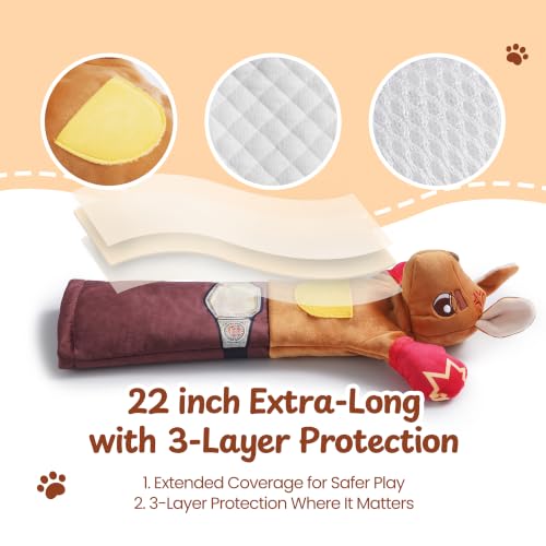 Cat Wrestling Glove, 22 inch Cat Puppet Wrestler with 5 Catnip Pouches & 3 Layer Resistant Protection, Interactive Cat Toy with Treat Pocket for Boredom Relief & Mental Stimulation - color: Kangaroo