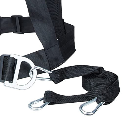 Training Sled Harness Vest with Pull Strap, Tire Pulling Resistance Speed Training - color: Adult to 50" Girth
