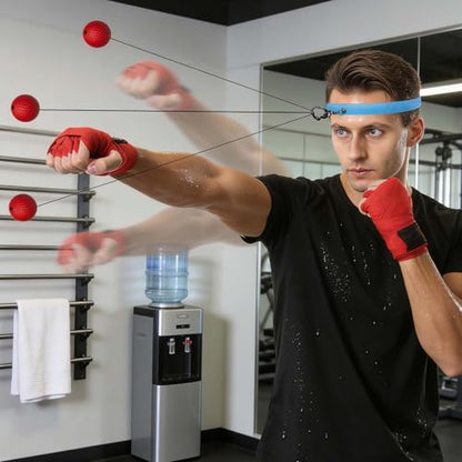Boxing Reflex Ball Adjustable Band Training Toy | Head Ball Boxing Headband for Christmas Stocking Boy Kids Teens Adults Men Youth