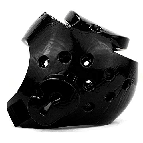AAMA Taekwondo and Karate Sparring Foam Head Guard - color: BLACK, size: Large