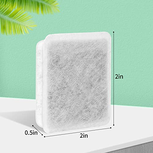 Pet Fountain Charcoal Water Filter Replacement, Dog Cat Water Bowl Filter Pet Water Filter Fit for Gravity Waterer Bowls Pack of 8