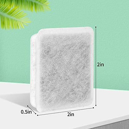 Pet Fountain Charcoal Water Filter Replacement, Dog Cat Water Bowl Filter Pet Water Filter Fit for Gravity Waterer Bowls Pack of 8