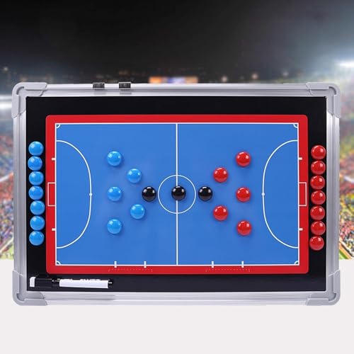 Futsal Tactic Board, Magnetic Soccer Coaching Board with Tactics Magnets and Water-Based Pen, Writable and Erasable, for Teaching Instruction