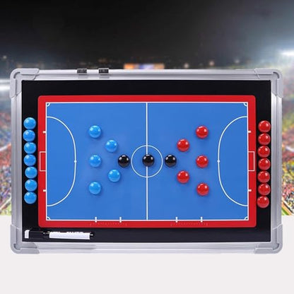 Futsal Tactic Board, Magnetic Soccer Coaching Board with Tactics Magnets and Water-Based Pen, Writable and Erasable, for Teaching Instruction