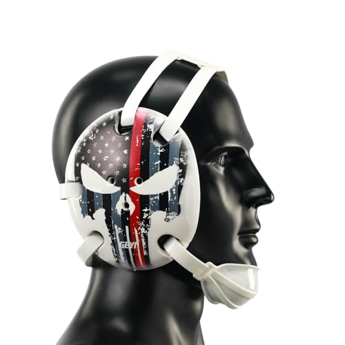 Wresling ear guard American Flag Thin Red Line Digital Printing Art(Adult&Youth) - size: Adult