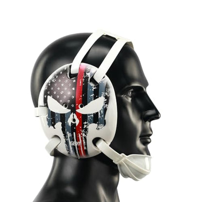 Wresling ear guard American Flag Thin Red Line Digital Printing Art(Adult&Youth) - size: Adult