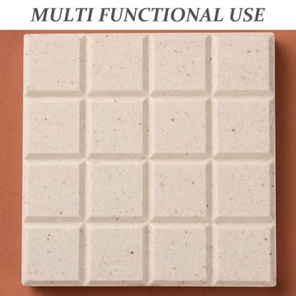 KOMBIUDA 12pcs Ceramic Coral Frag Tiles, Square Coral Plugs for Aquarium, Coralline Plate Base, Frag Disks Support Bases for Saltwater Tanks