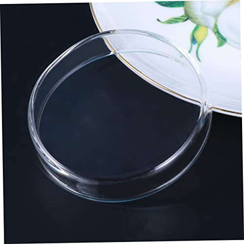 BESPORTBLE Shrimp Food Round Dishes Glass Feeder Bowl Fish Tank Feeder Multi-Purpose Ornamental Supplies
