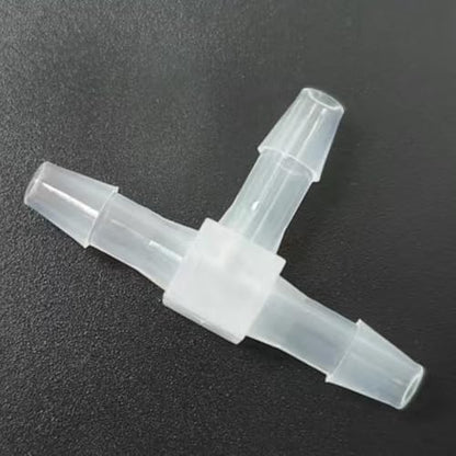 3 Way Tee Connector Equal Barbed T-Fitting 3 Way Hose Barb Adapter for Laboratory Biochemical Analytical Instruments Food Machinery Aquarium Equipment 100pc/pk (4.8mm 3/16'' Sq) - size: 4.8mm 3/16'' Sq