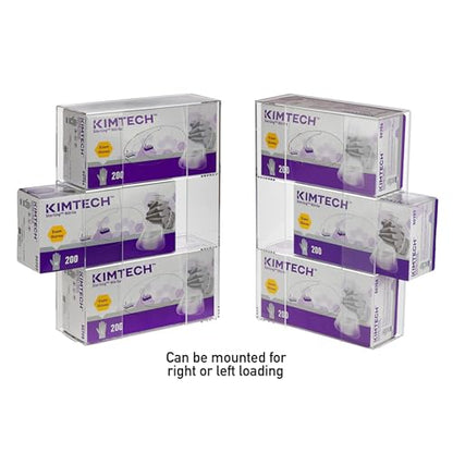 Kantek Acrylic Glove Dispenser, Triple Box Capacity, Easy-Box-Swap, 10.3-Inch Wide x 3.8-Inch Deep x 16-Inch High, Clear (AH135) - size: Easy Swap Triple