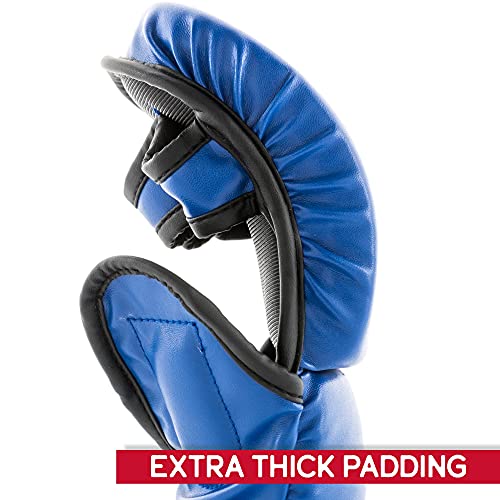 UFC 8oz MMA Sparring Gloves - color: Blue, size: Large-X-Large
